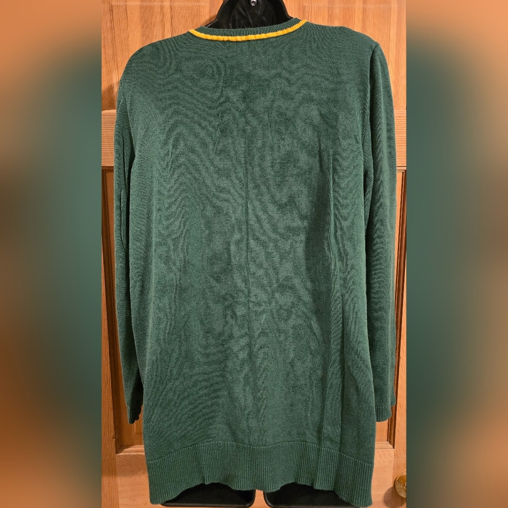 Kim Rogers Sequin Green and Red Crew Neck Sweater with Holiday Embroidery - Picture 6 of 6